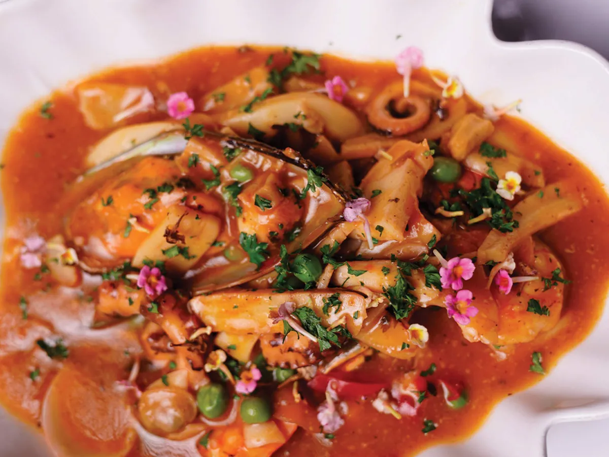 Cazuela de mariscos